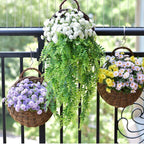 Handwoven Rattan Hanging Wall Planter for Indoor and Outdoor Decor