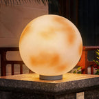 Solar Moon Fence Post Light Outdoor Pillar Lamp for Garden Pathway