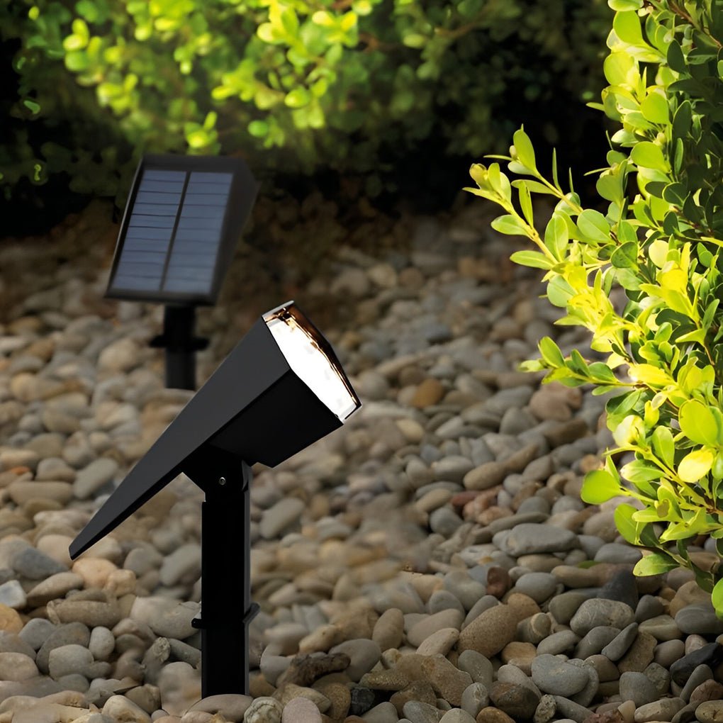 Flood Spike Light Adjustable Solar Spotlight with Cool White & Warm White Modes