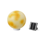 Solar Moon Fence Post Light Outdoor Pillar Lamp for Garden Pathway