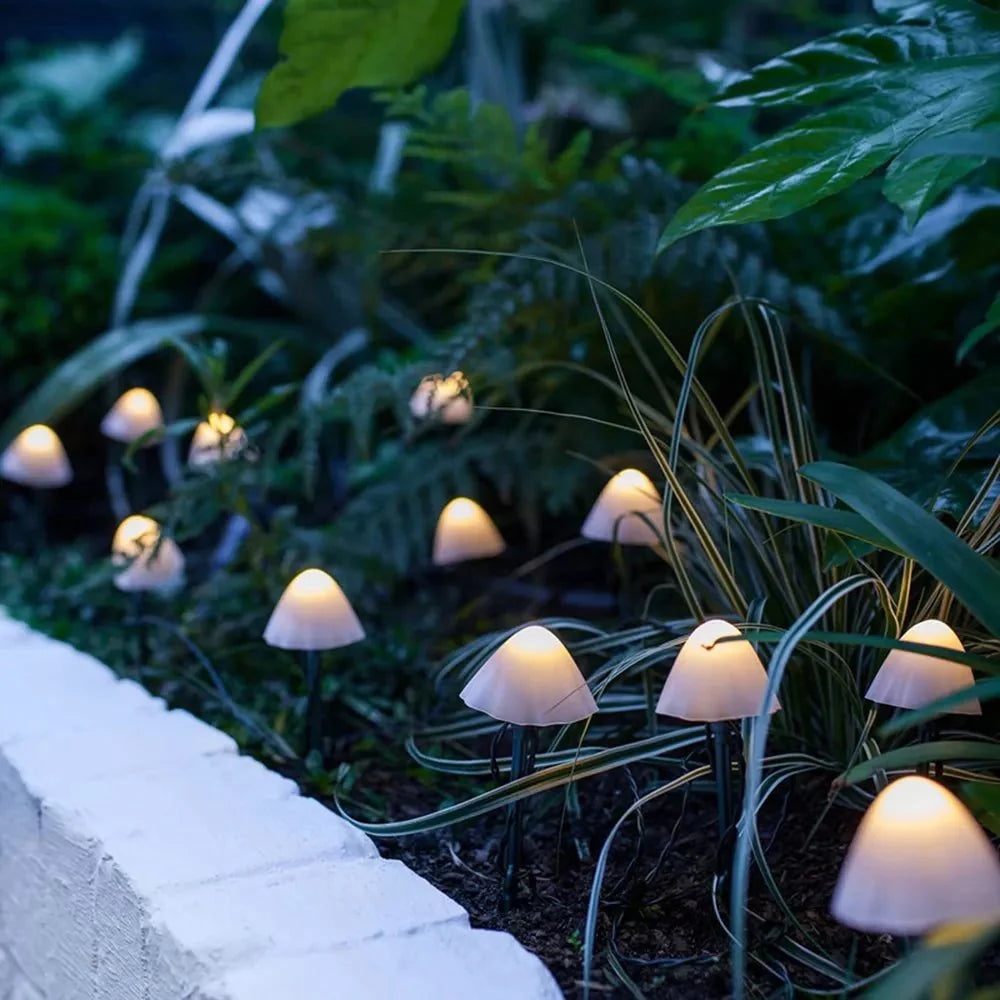 Solar Mushroom Garden Lights, LED Outdoor Solar Pathway Decor
