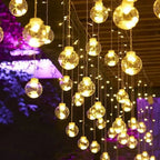 Solar Pendant String Lights, LED Outdoor Garden Patio Decorative Lights