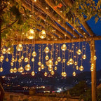 Solar Pendant String Lights, LED Outdoor Garden Patio Decorative Lights