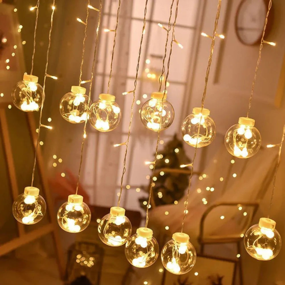 Solar Pendant String Lights, LED Outdoor Garden Patio Decorative Lights