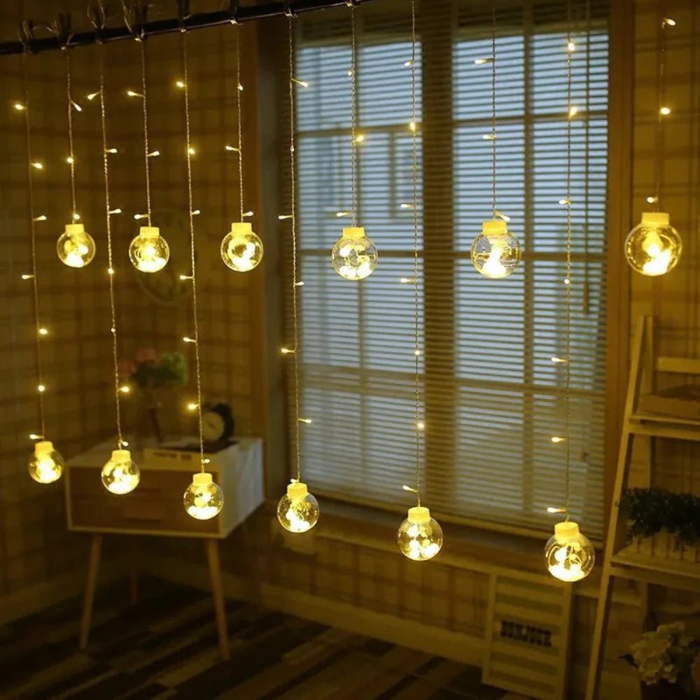 Solar Pendant String Lights, LED Outdoor Garden Patio Decorative Lights