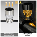 Solar railing light charging during the day and turning on automatically at night
