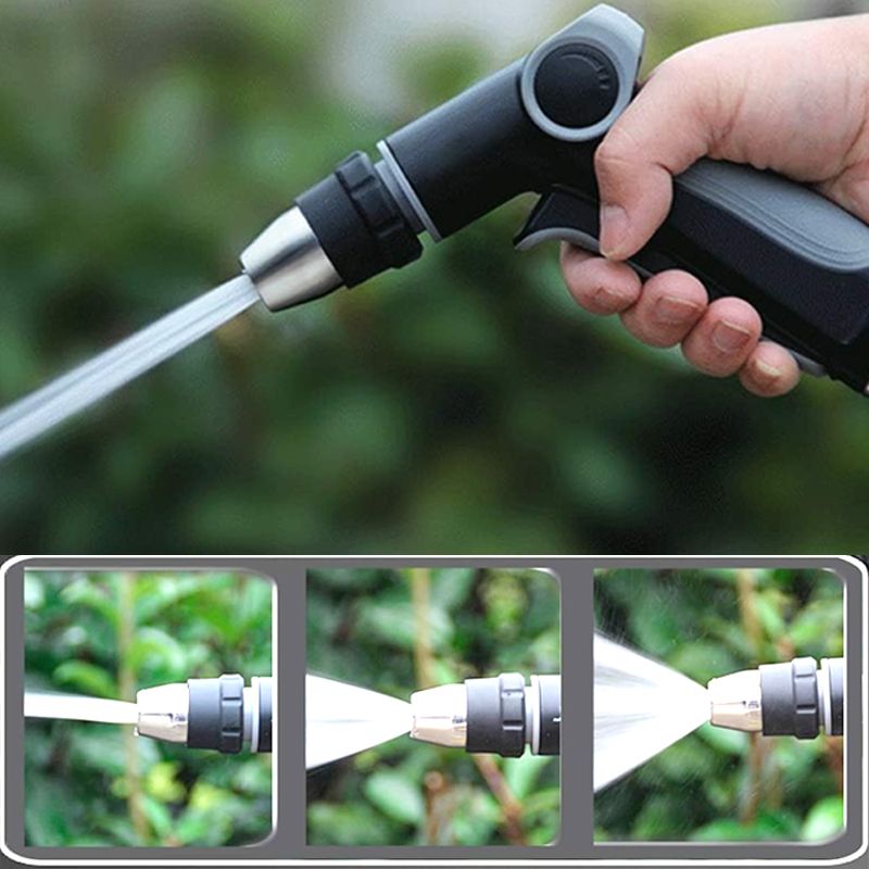 High-pressure spray gun with adjustable nozzle