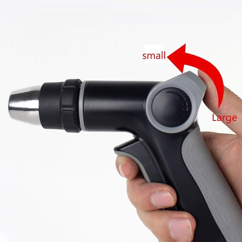 High-pressure spray gun with adjustable nozzle