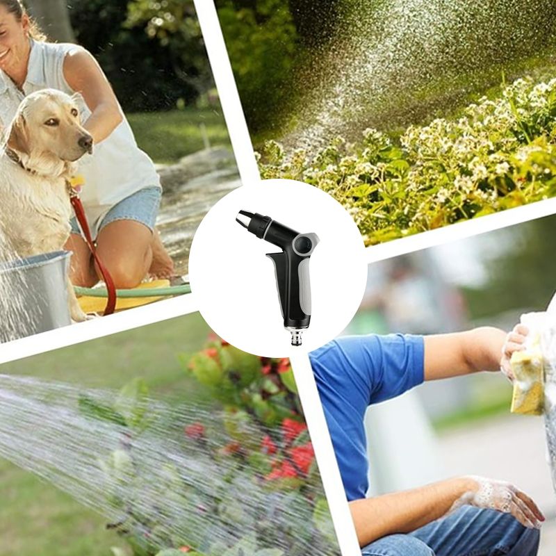 High-pressure spray gun with adjustable nozzle