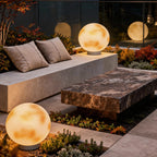 Solar Moon Fence Post Light Outdoor Pillar Lamp for Garden Pathway