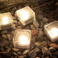 Outdoor Solar Ice Cube Lights, LED Step Lights for Garden Path & Patio