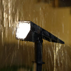 Flood Spike Light Adjustable Solar Spotlight with Cool White & Warm White Modes