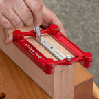 Woodworking center marking gauge used to mark the center line on a wooden board